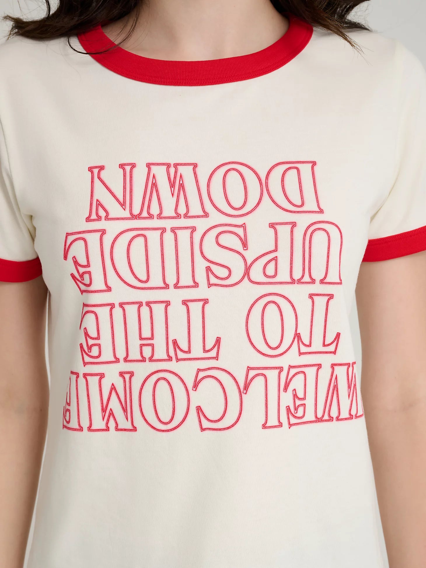 Wrangler x Stranger Things Upside Down Ringer Tee