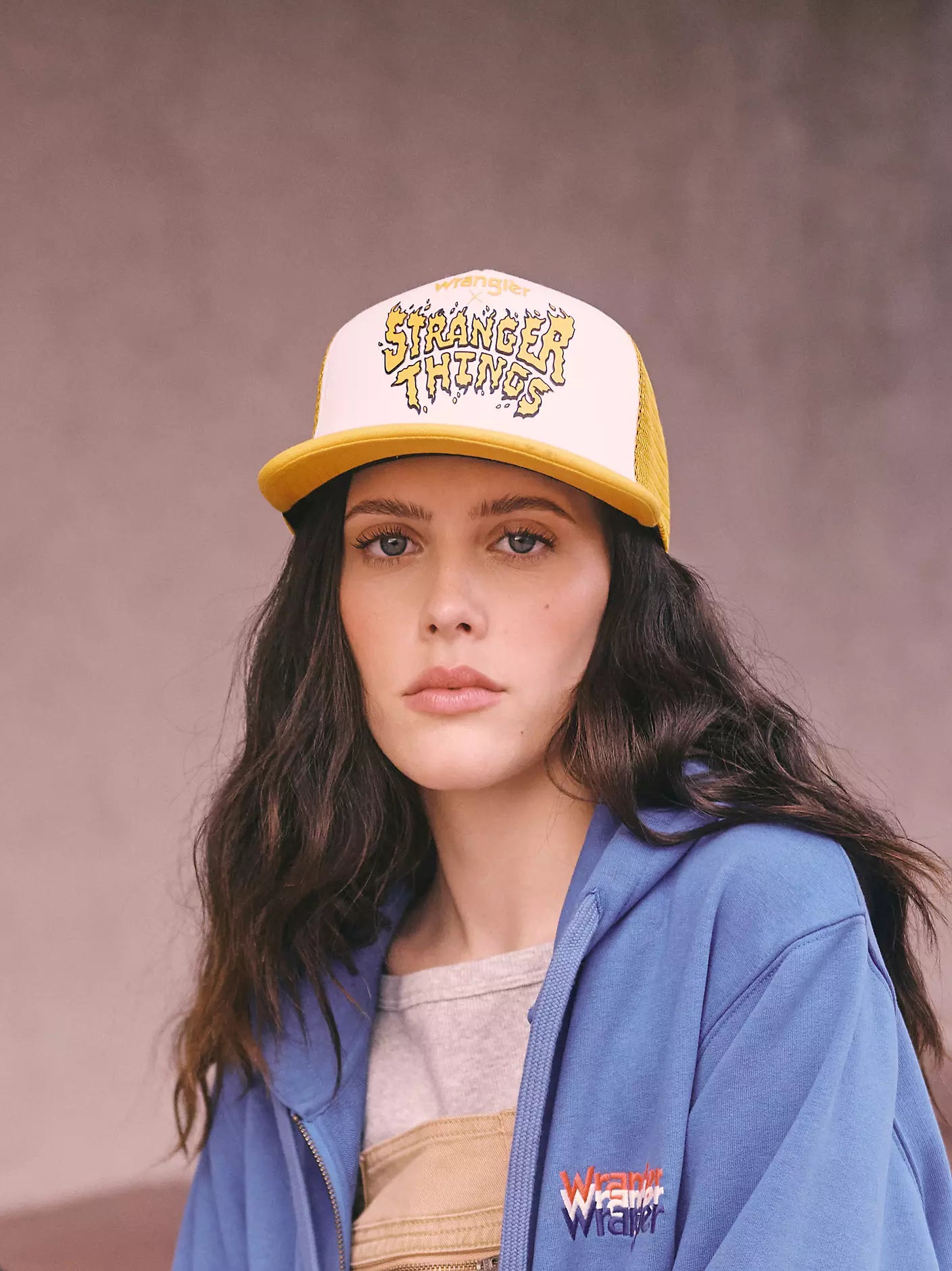 Wrangler x Stranger Things Logo Trucker Hat