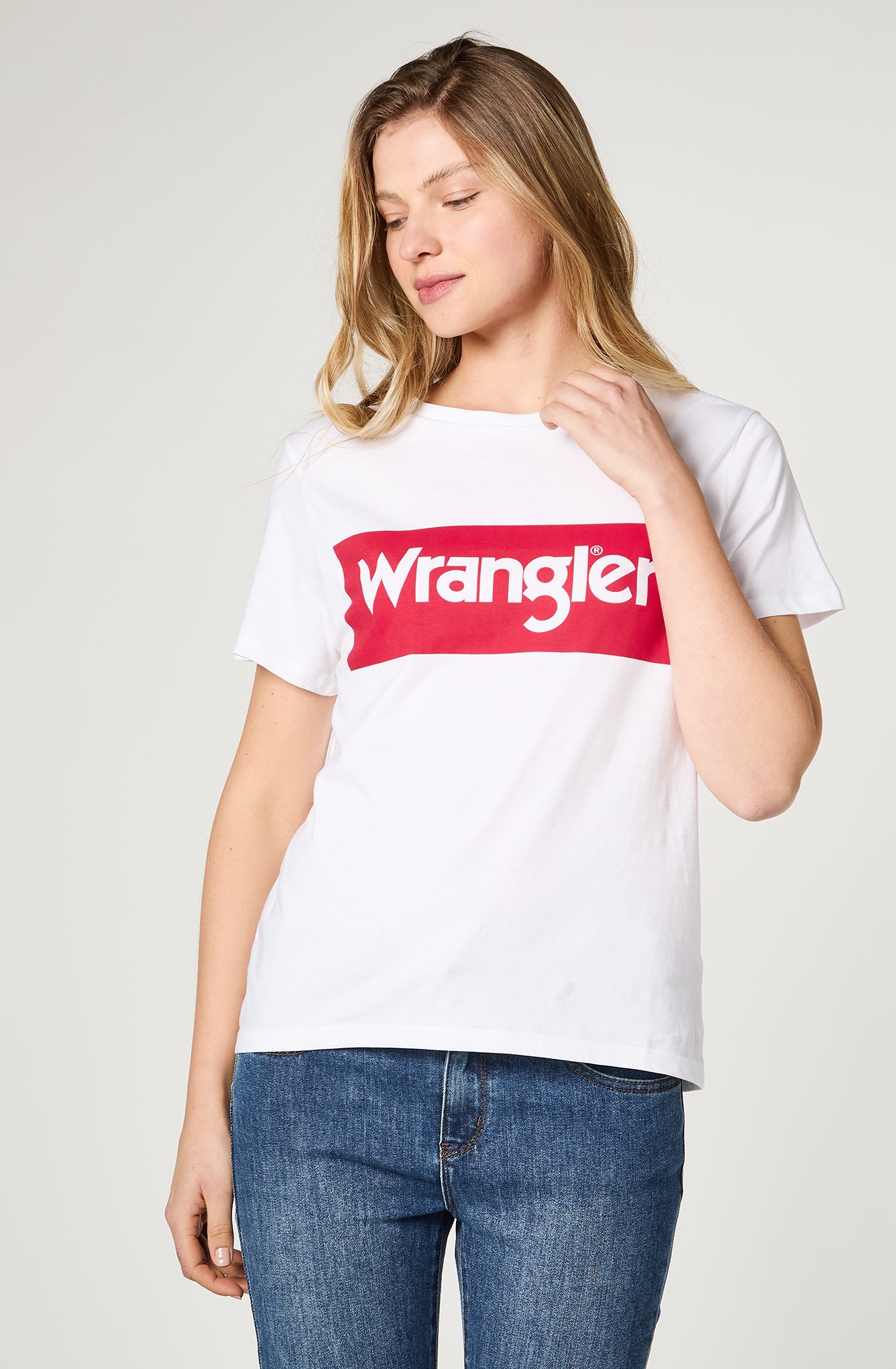 Polera Mujer Logo Tee White