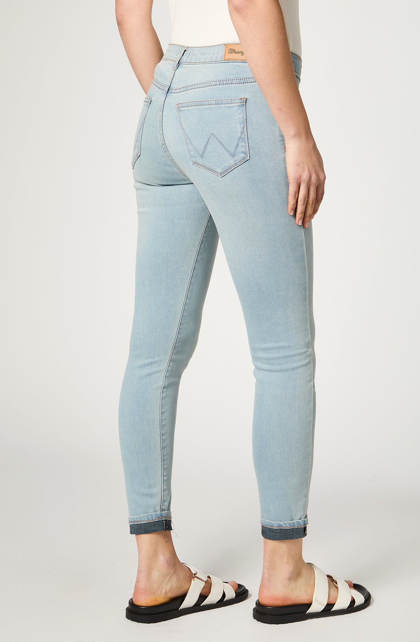 Jeans Mujer Skinny Crop Fit Soft Blue