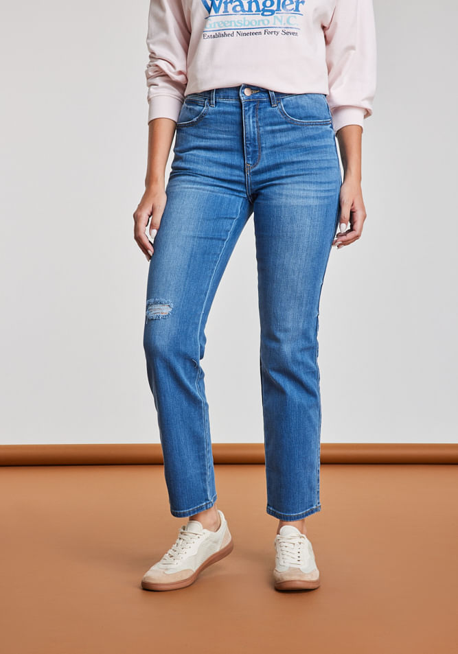 Jeans Mujer Slim Mid Rise
