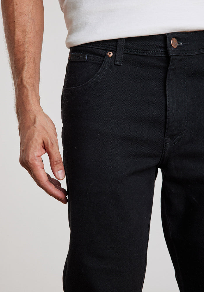 Jeans Tiro Alto Texas Regular Fit Black