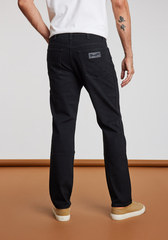 Jeans Tiro Alto Texas Regular Fit Black