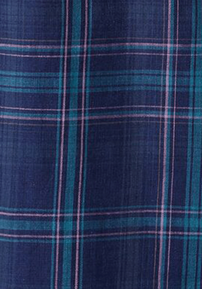 Camisa Western Shirt Plaid Ls Black Iris