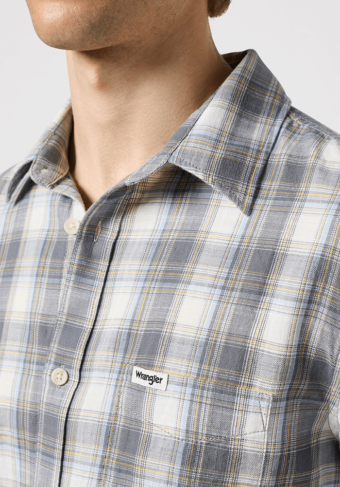 Camisa 1 Pocket Shirt Ls Grey Plaid