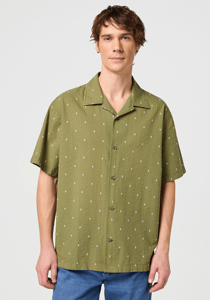 Camisa Manga Corta Resort Shirt Ss Dusty Olive