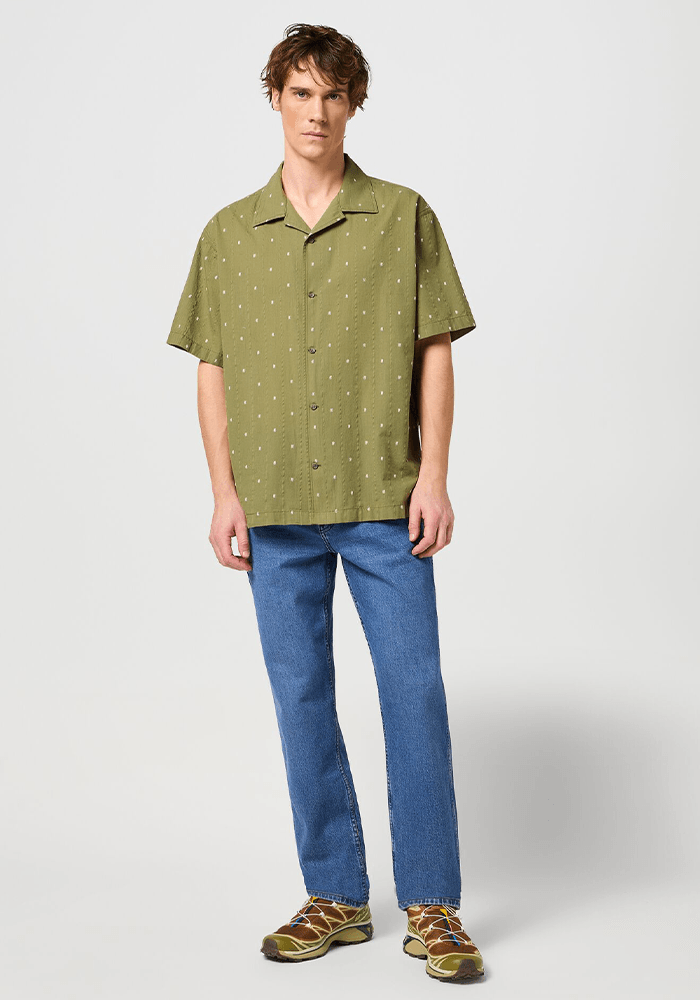 Camisa Manga Corta Resort Shirt Ss Dusty Olive