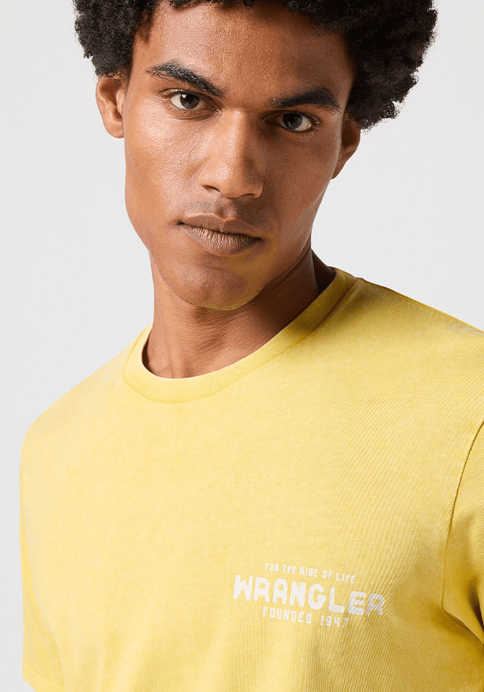Polera Graphic Tee - Snakewine Varsity Yellow