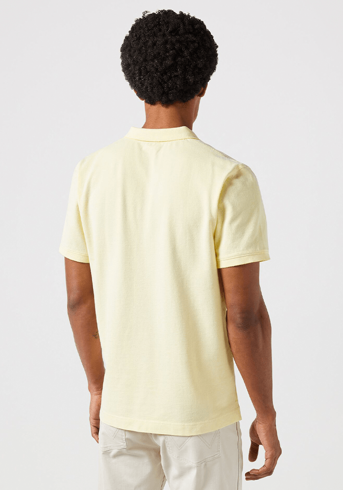 Polera Refined Polo Oxford Pique Yellow W/ White Tipping