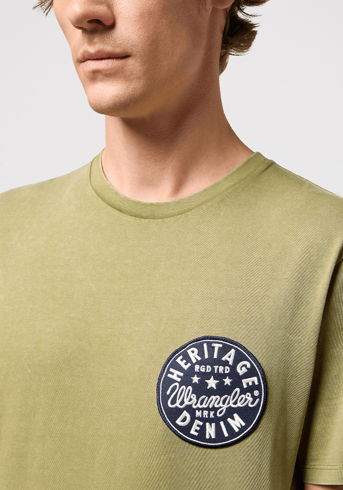 Polera Crew Neck - Circle Logo Dusty Olive