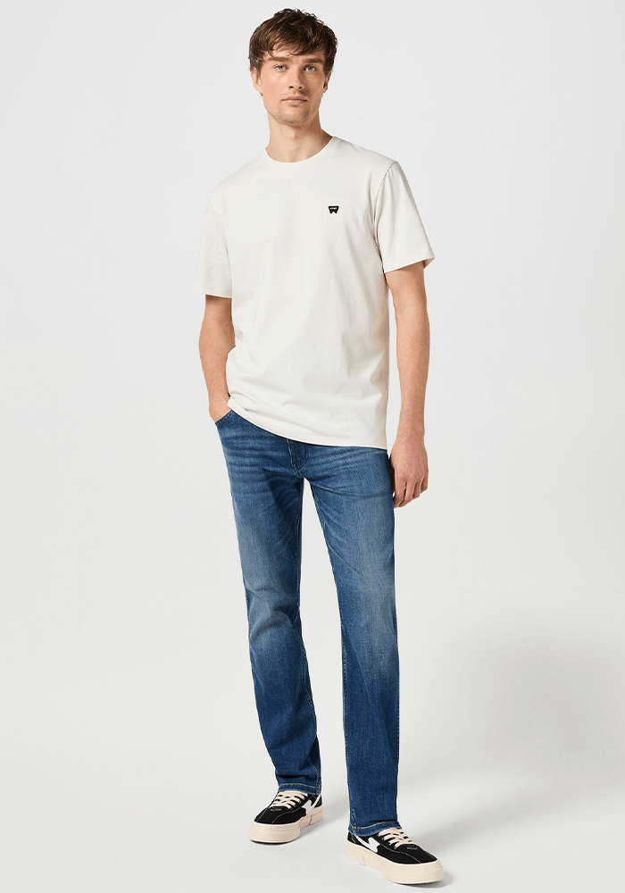 Polera Sign Off Tee - Festival Patch White W/ Navy