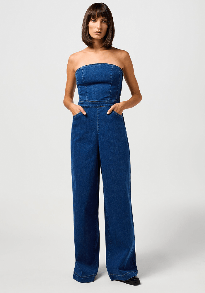 Enterito Corsé Denim Dark Denim