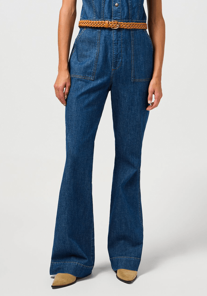 Enterito Racer Back Cat Suit Dark Denim