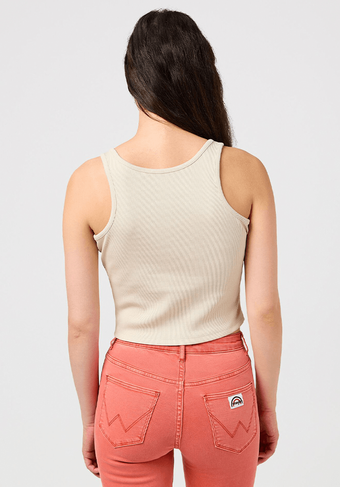 Polera New Wrangler Logo Tank Stone-Capulet Olive