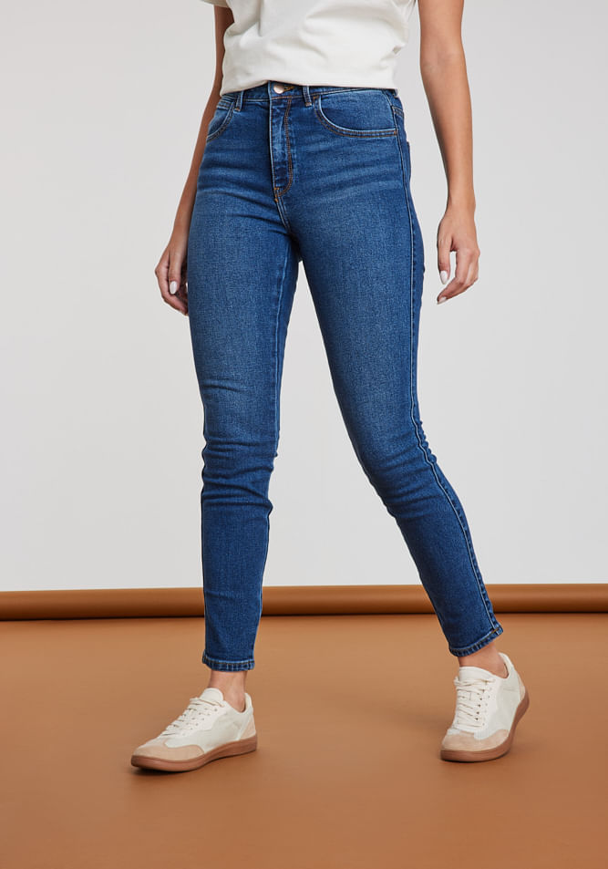 Jeans Mujer Tiro Alto Skinny High Rise