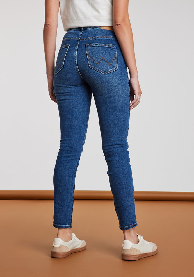 Jeans Mujer Tiro Alto Skinny High Rise