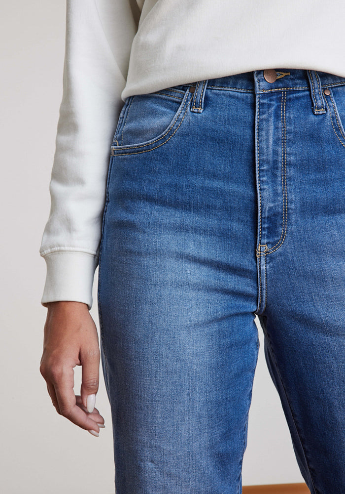 Jeans Mujer Tiro Alto Mom Fit