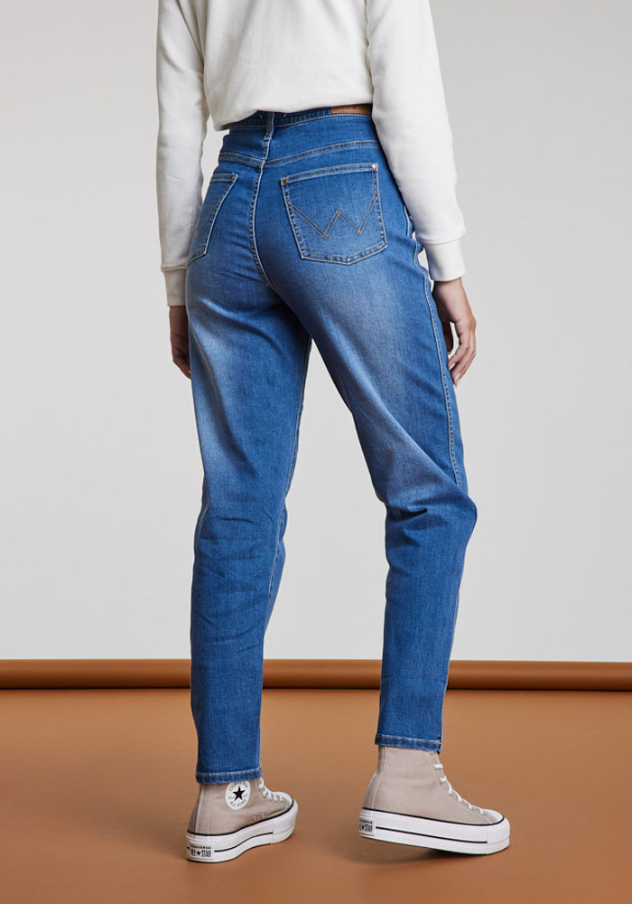 Jeans Mujer Tiro Alto Mom Fit