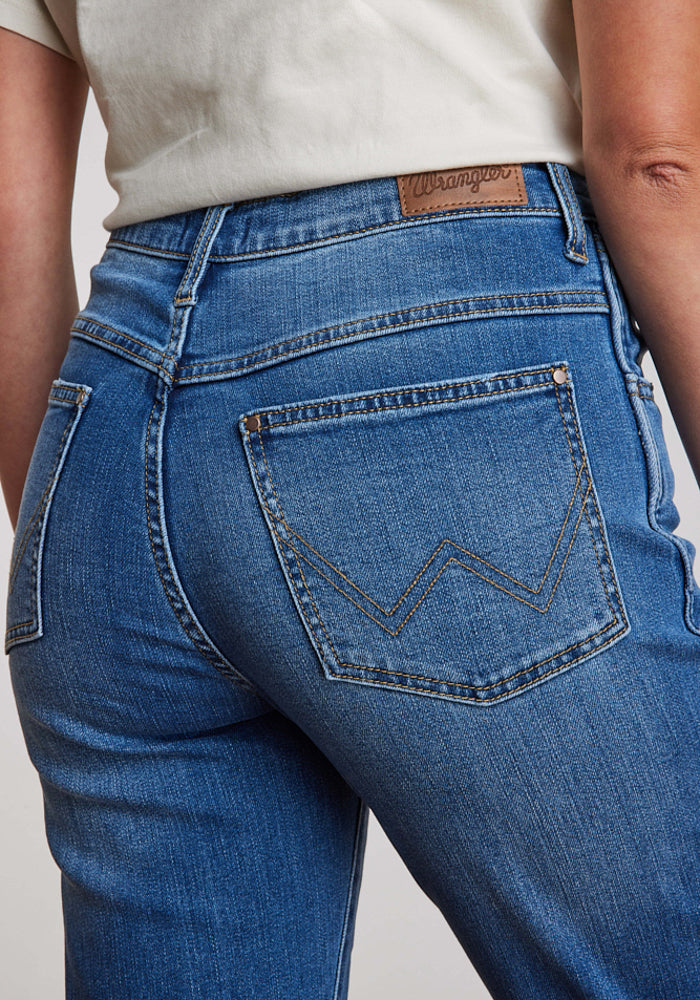 Jeans Mujer Tiro Alto Wild West Straight Fit