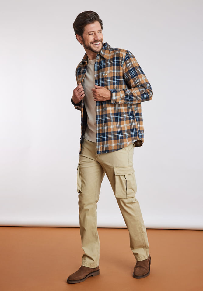 Pantalon Casey Regular Cargo Saddle