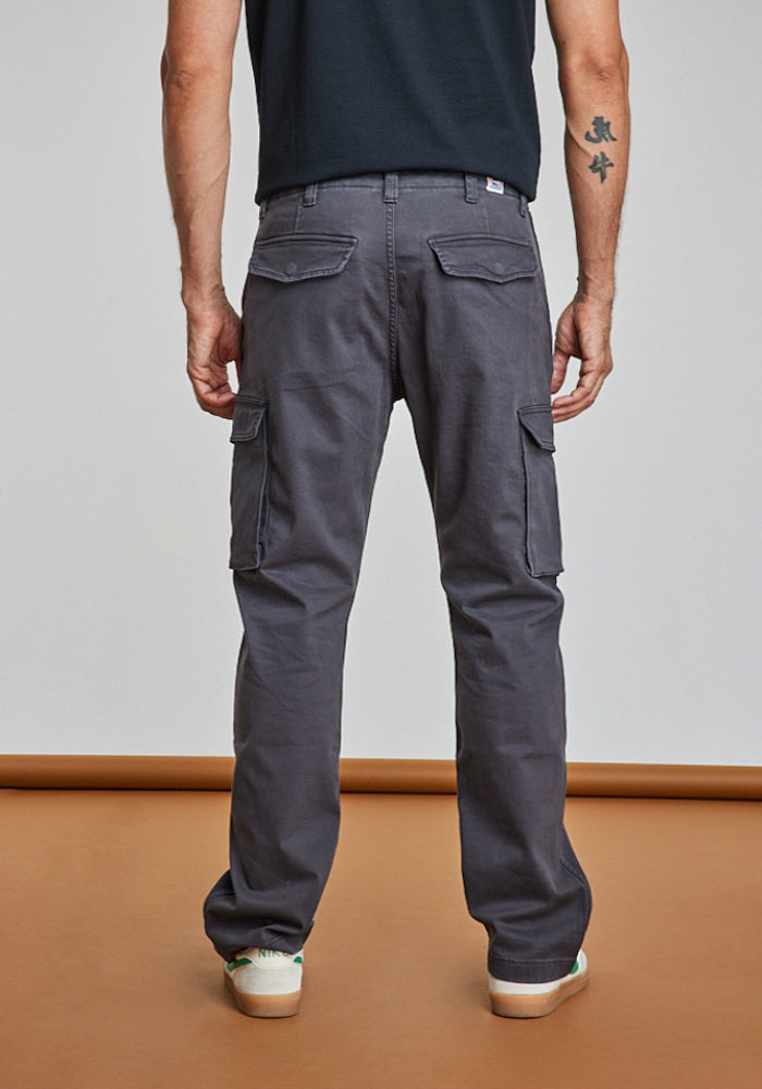 Pantalon Casey Regular Cargo Faded Black