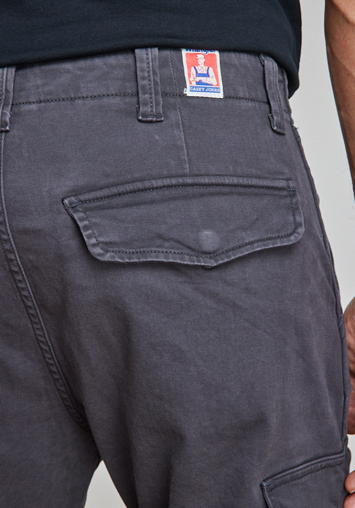 Pantalon Casey Regular Cargo Faded Black