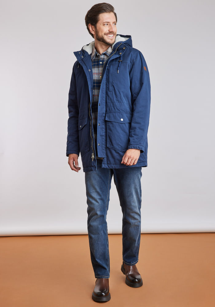 Chaqueta Hombre Heavy Puffer Jacket Navy