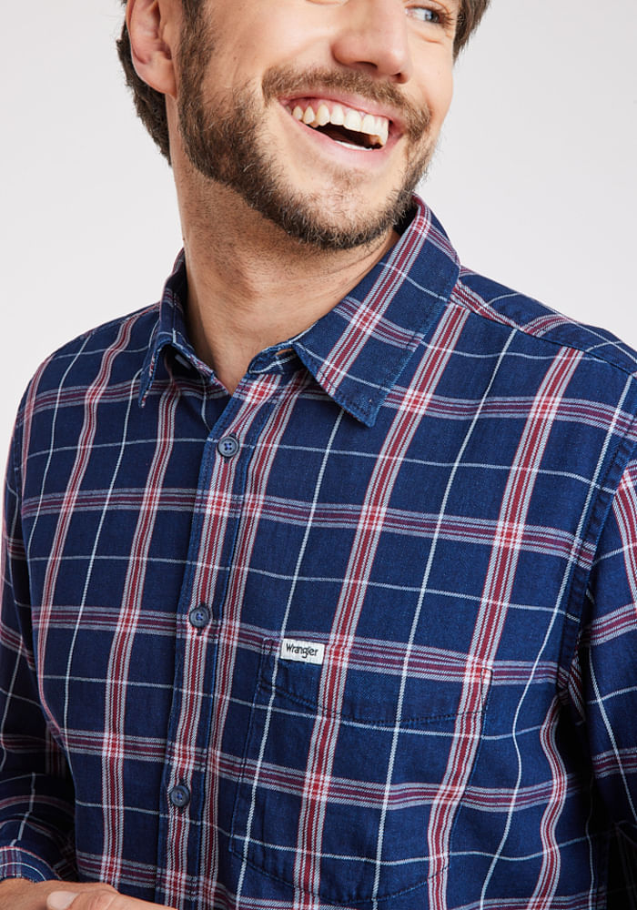 Camisa Hombre 1 Pkt Indigo Shirt Red Indigo