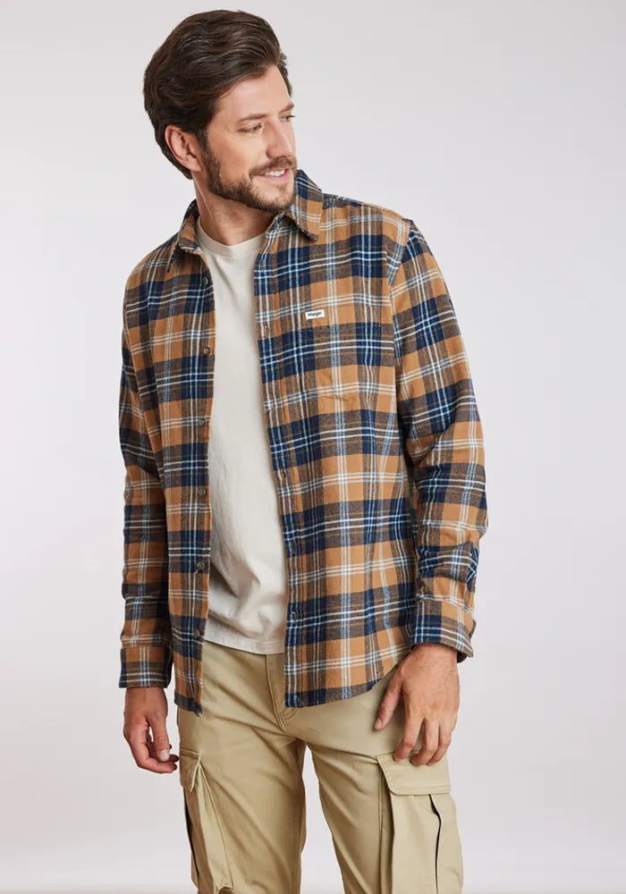Camisa Hombre 1 Pkt Shirt Dijon Plaid