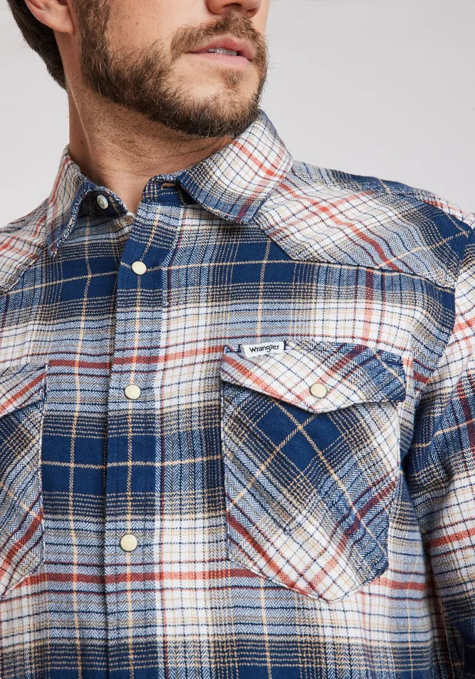 Camisa Western Shirt Navy Red