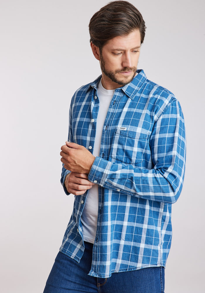 Camisa Hombre 1 Pkt Indigo Shirt Blue Indigo