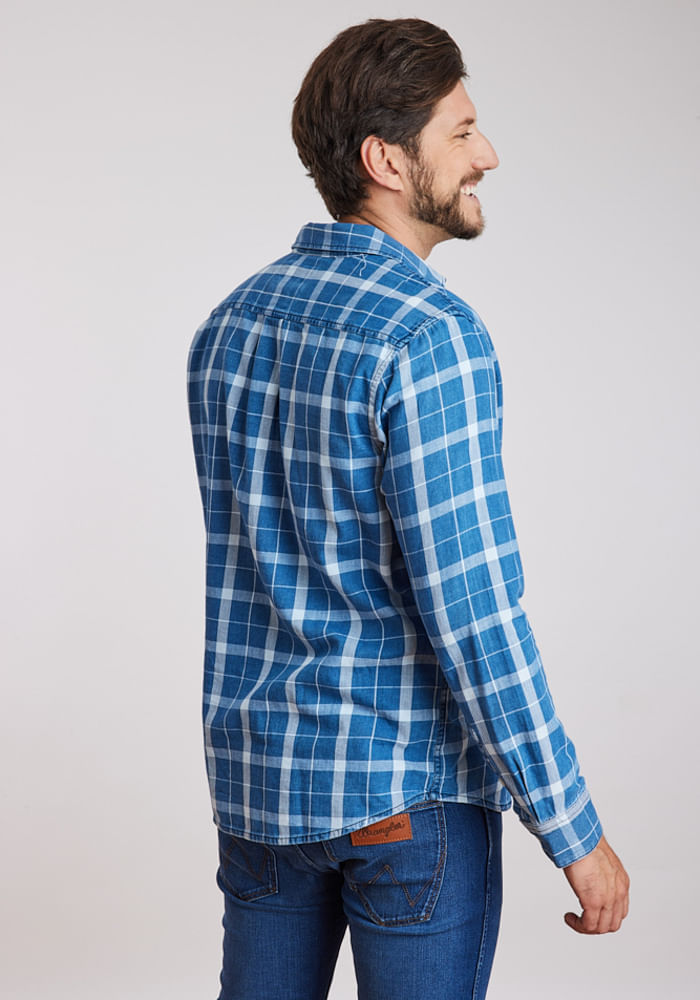 Camisa Hombre 1 Pkt Indigo Shirt Blue Indigo