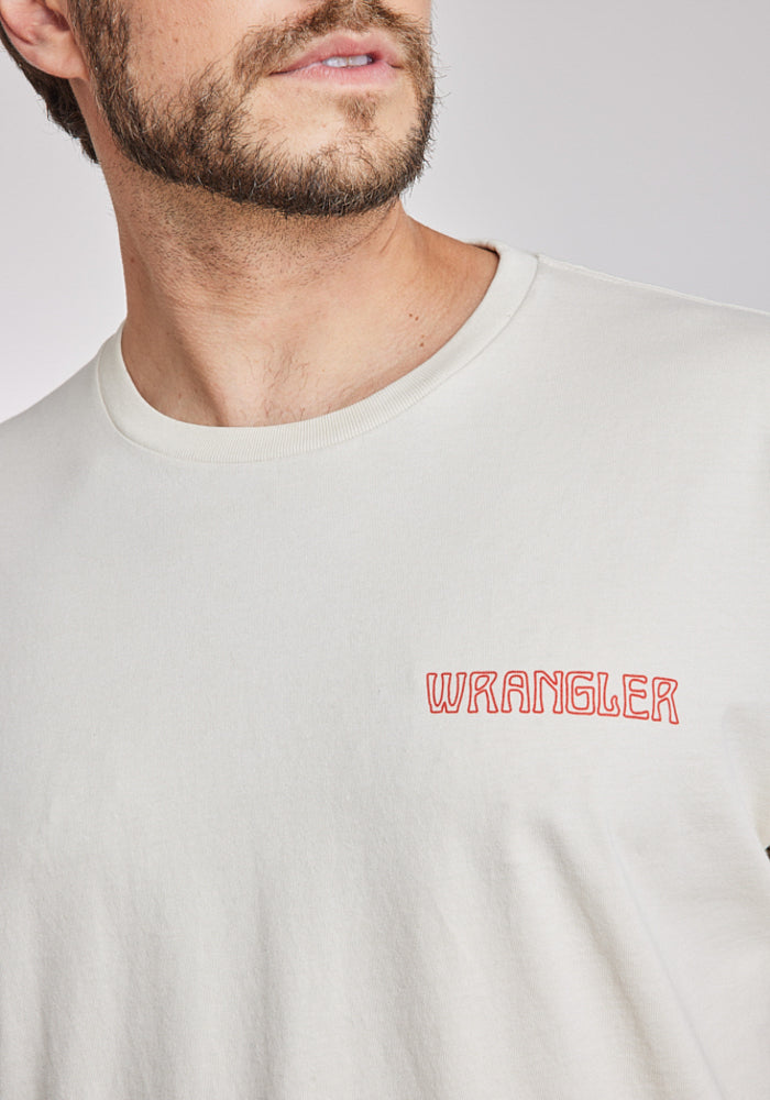 Polera Graphic Tee Vintage White