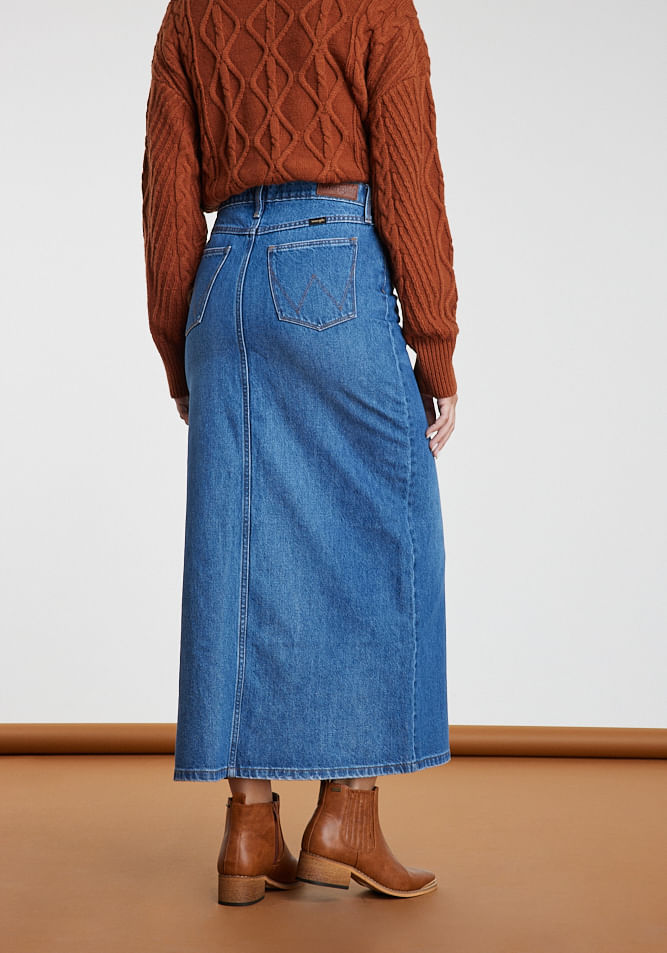 Falda Tiro Alto Maxi Skirt Bonnie