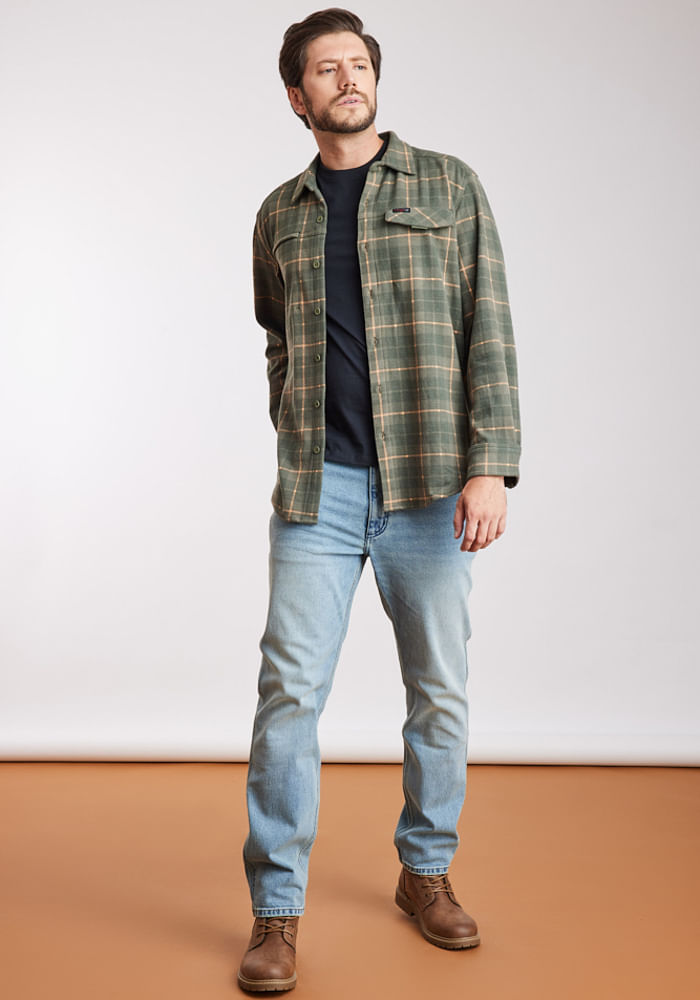 Camisa Hombre Campsite Shirt Peridot Plaid