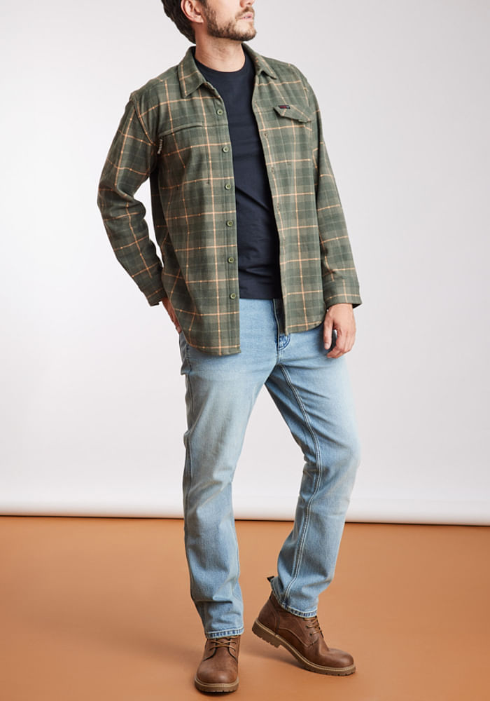 Camisa Hombre Campsite Shirt Peridot Plaid