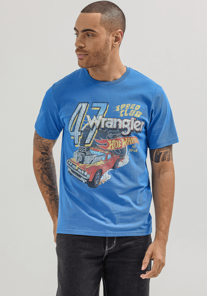 Polera Speed Club Race - Hot Wheels Blue