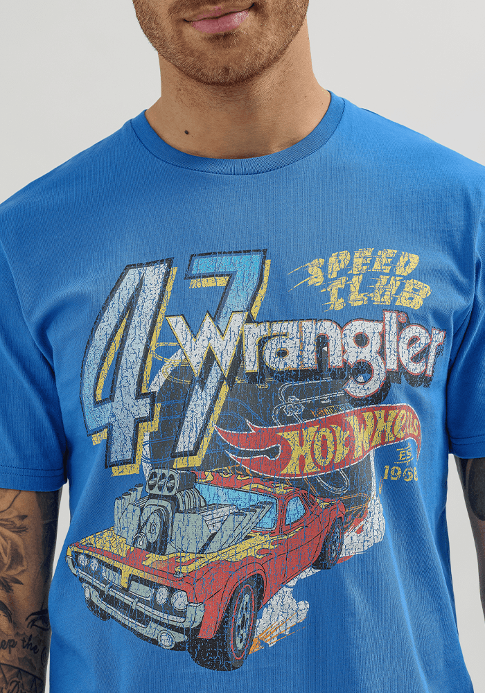 Polera Speed Club Race - Hot Wheels Blue