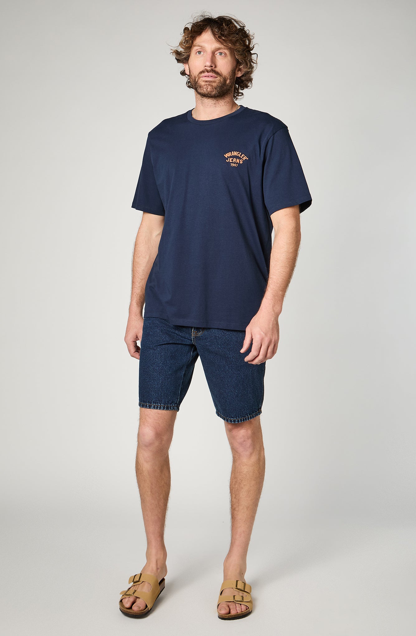 Polera Hombre Wrangler Jeans Azul