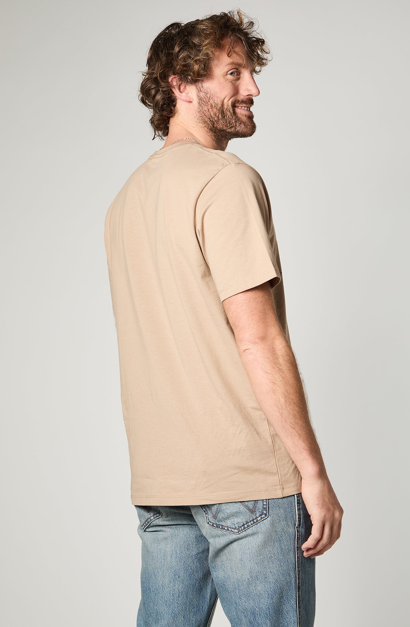 Polera Hombre Wrangler Jeans Beige