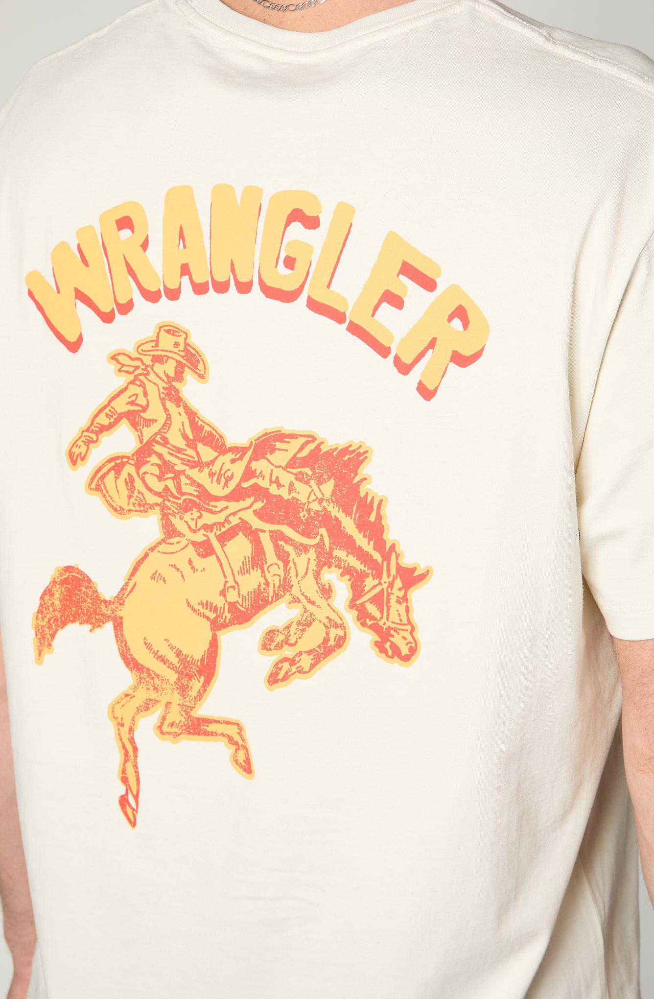 Polera Hombre Wrangler Jeans Blanco