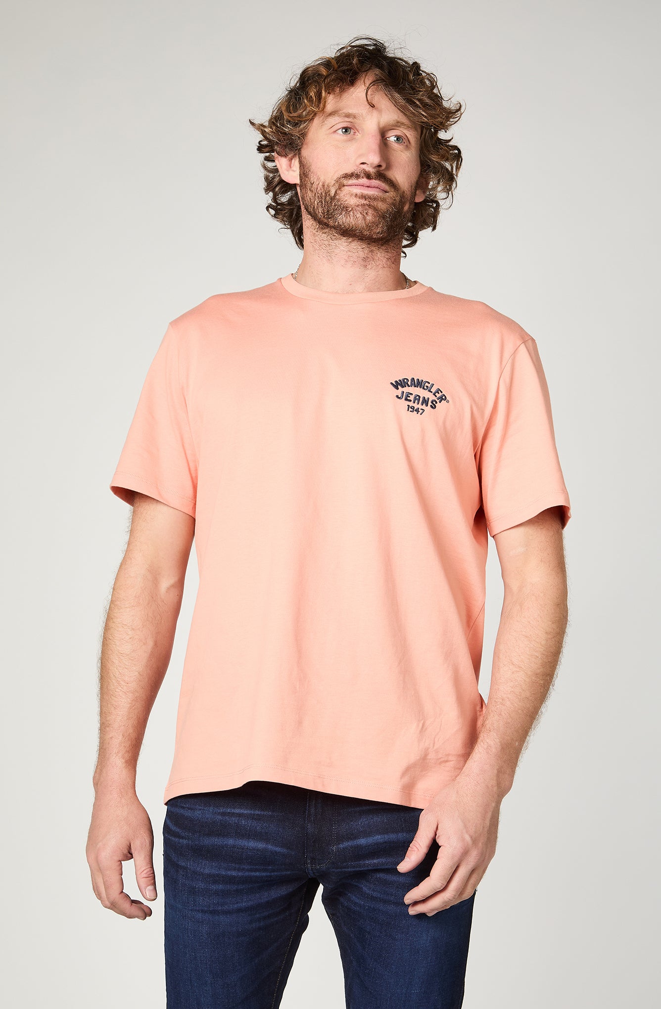 Polera Hombre Wrangler Jeans Naranjo