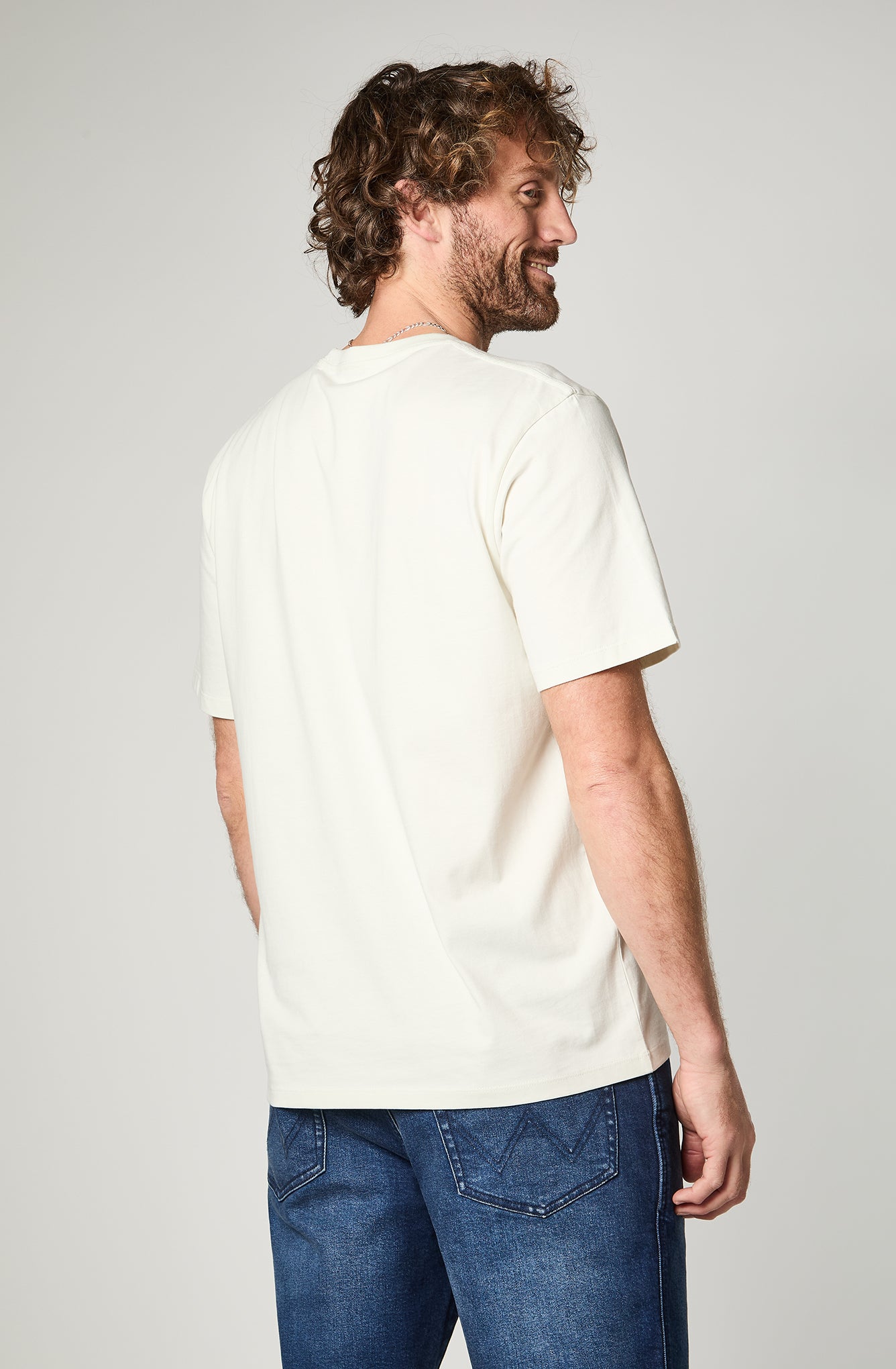 Polera Hombre Logo Tee White