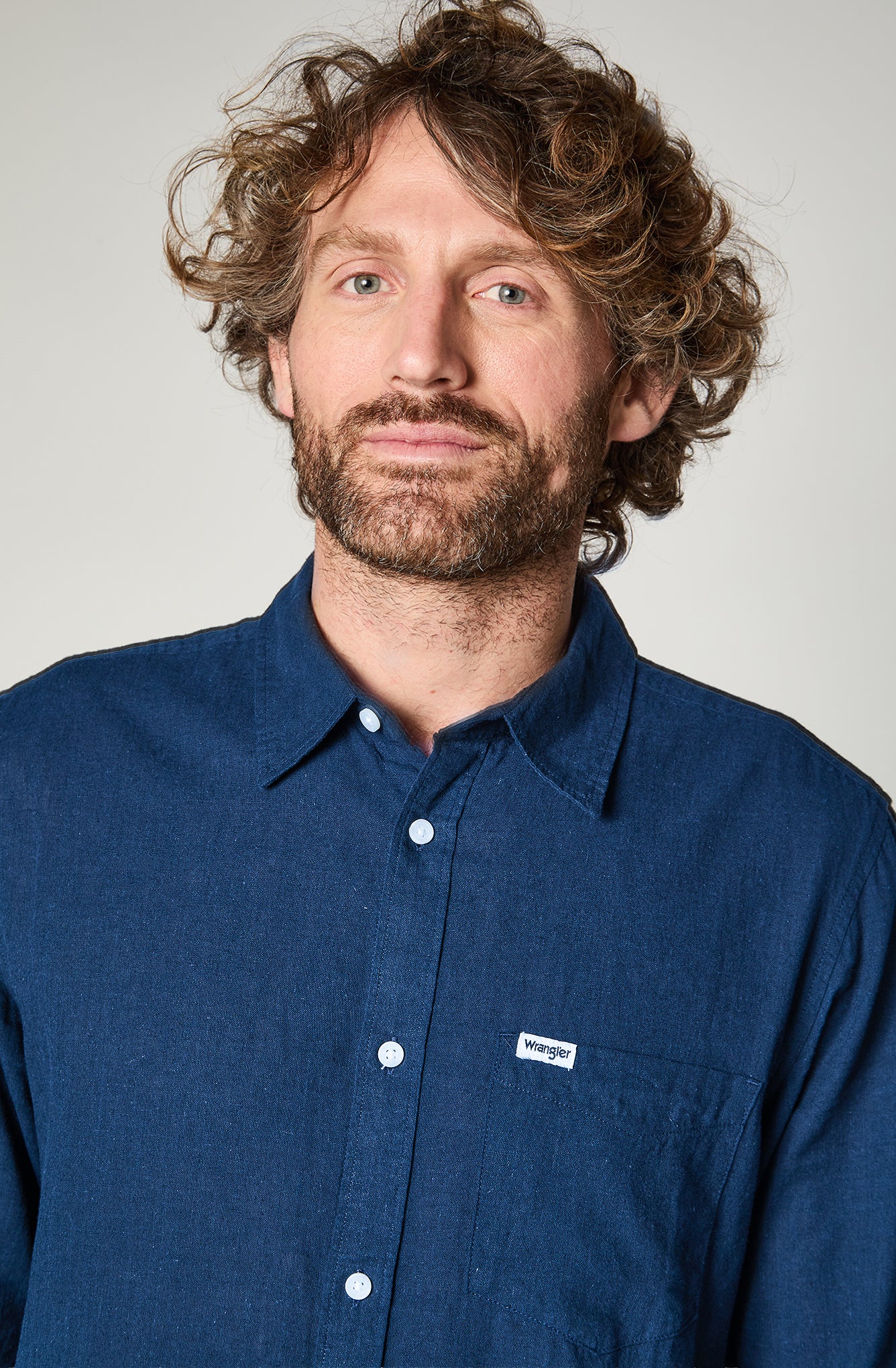 Camisa M/L Hombre Dark Navy