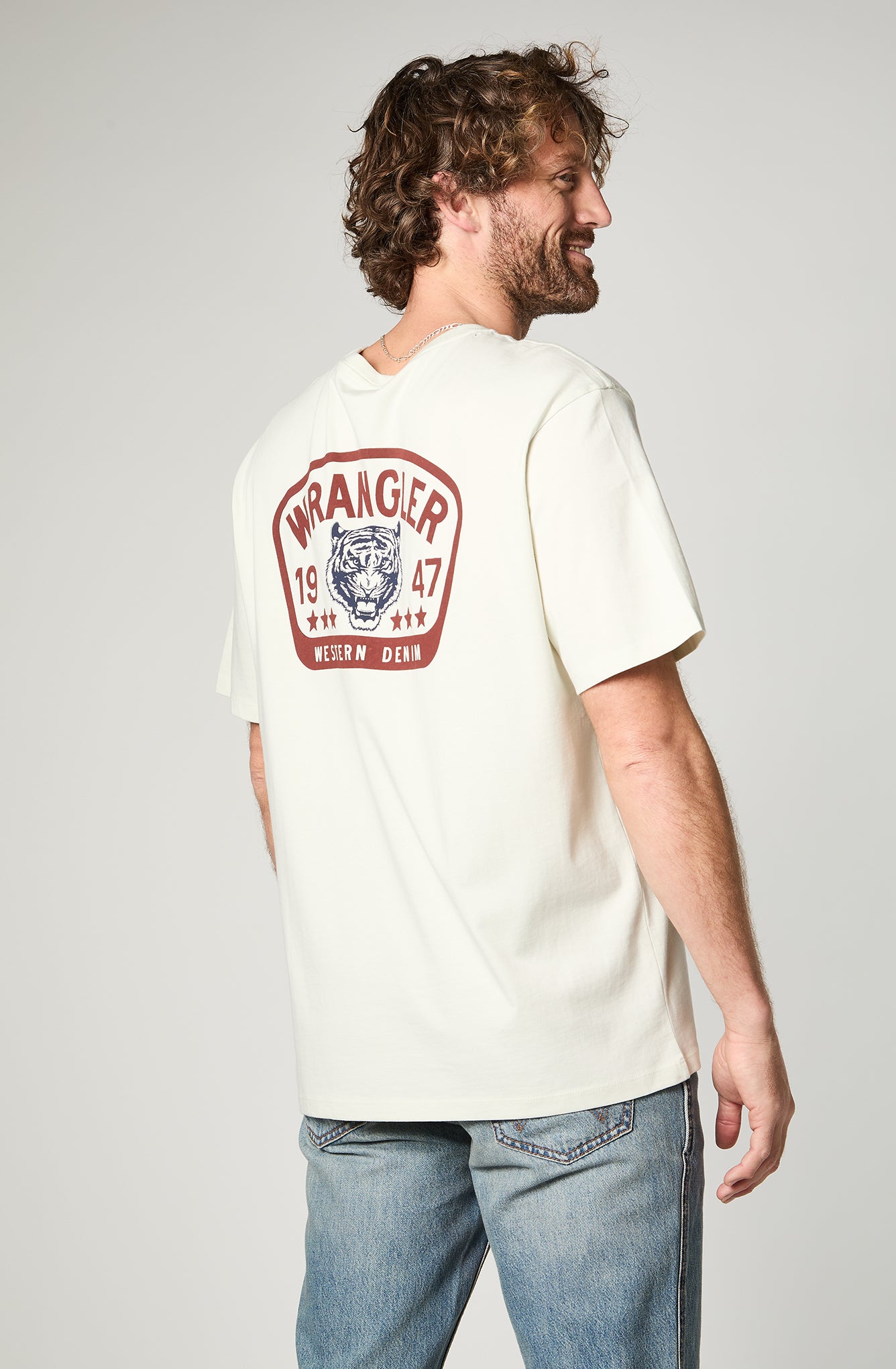 Polera Hombre Graphic Tee White
