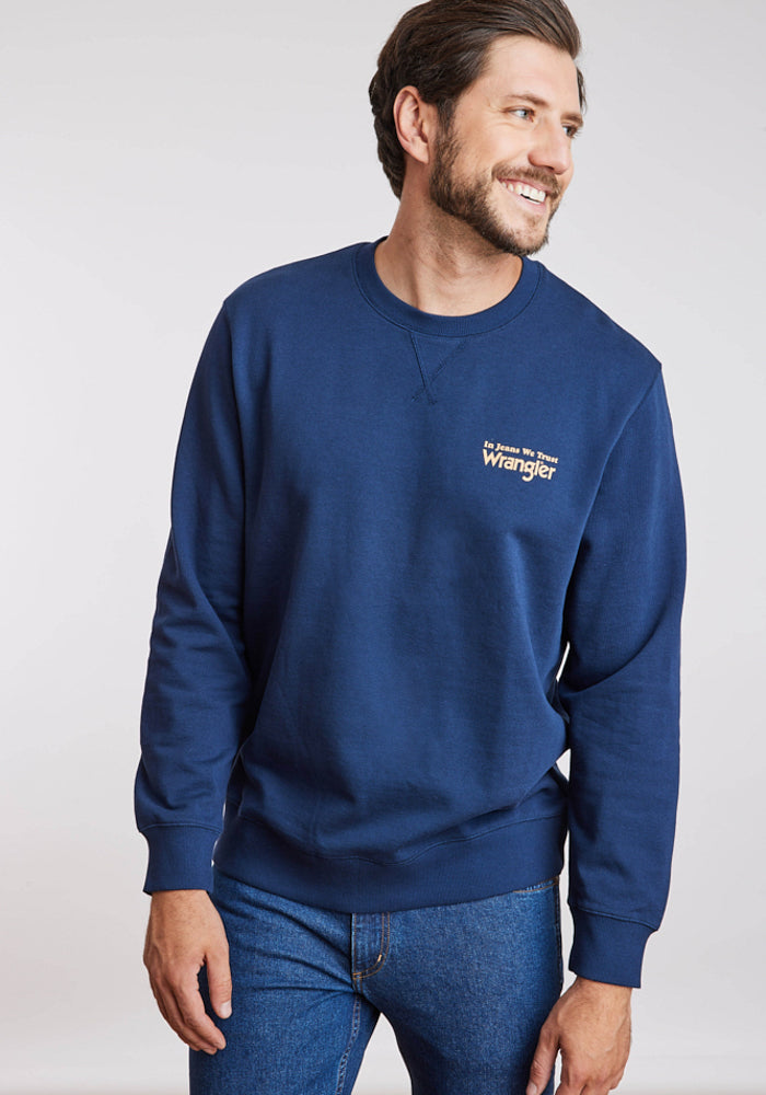 Polerón Hombre Graphic Sweatshirt Navy