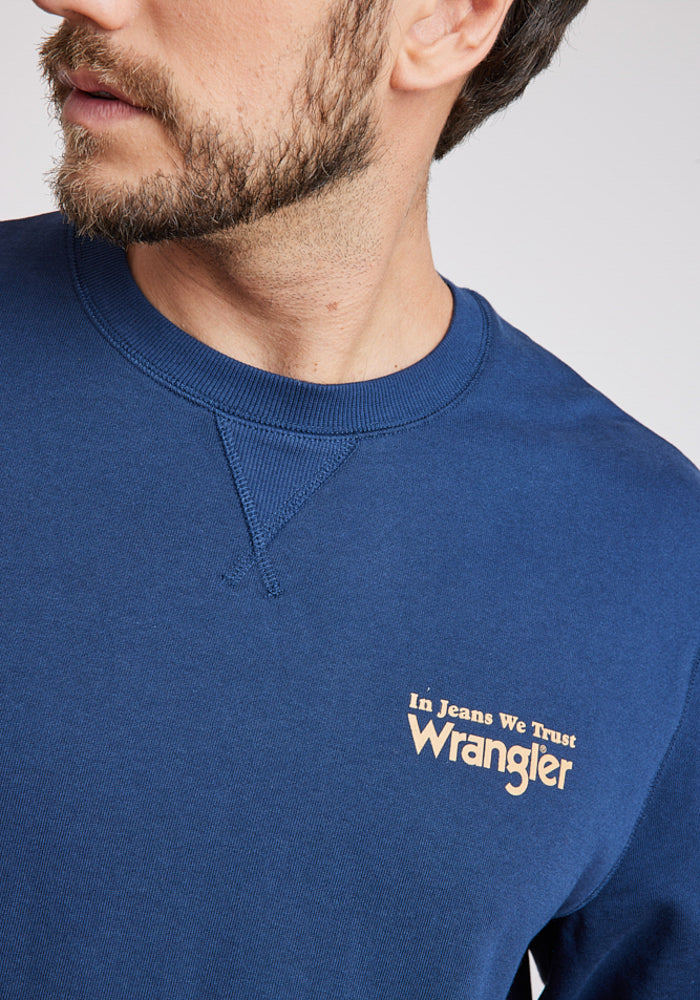 Polerón Hombre Graphic Sweatshirt Navy