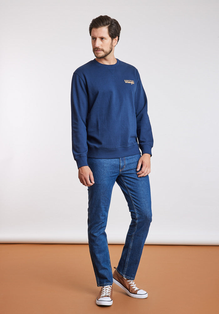 Polerón Hombre Graphic Sweatshirt Navy