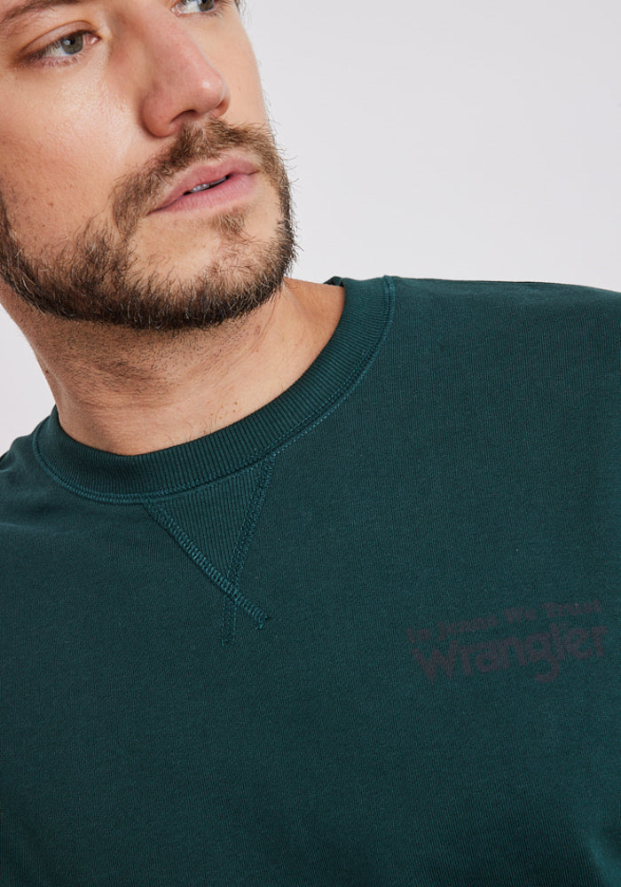 Polerón Hombre Graphic Sweatshirt Scarab Green