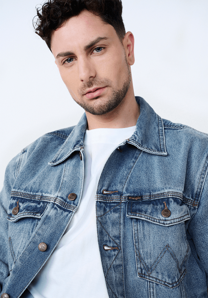 Chaqueta Hombre Trucker Azul